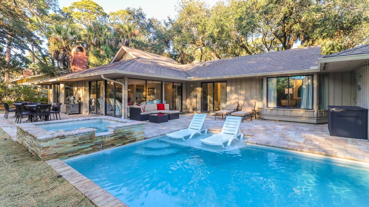 Oceanside House | Renovated Four Bedroom Sea Pines Home with Private Pool - 2nd Row Ocean