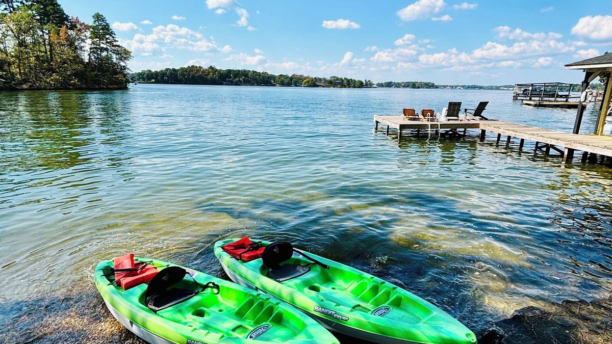Lakeland House | Renovated lake front home with great views & swim dock!