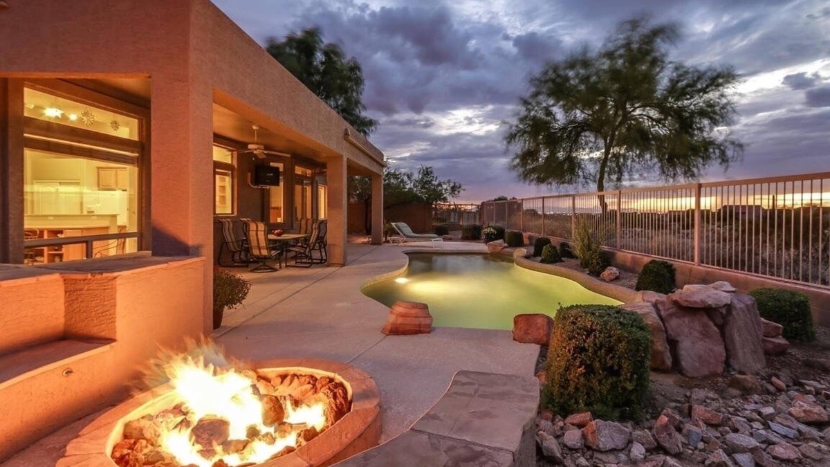 Las Sendas House | Resort home On golf course with heated pool/Jacuzzi, out door tv & City views