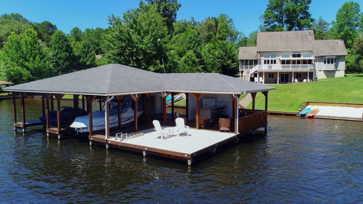 Bumpass House | Resort-like LAKEFRONT 5br/4ba home & boathouse in quiet cove. Fun 4 all ages!