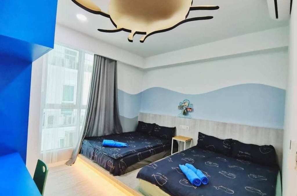 Kampung Sembulan Baru Apartment | reSTARY - Ocean, Sutera Avenue Infinity Pool - Imago Opposite - KK City- 4BR,12Pax 来沙旅 海洋主题公寓 - 无边际日落海景泳池 - Imago商场对面 - KK市中心 - 4房12人