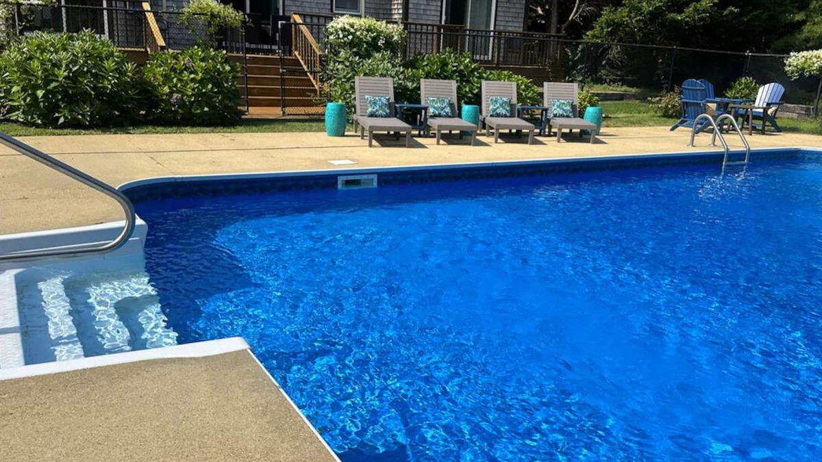 Lagoon Heights House | Retreat to Martha's Vineyard with a Private Pool & Outdoor Living in Oak Bluffsn