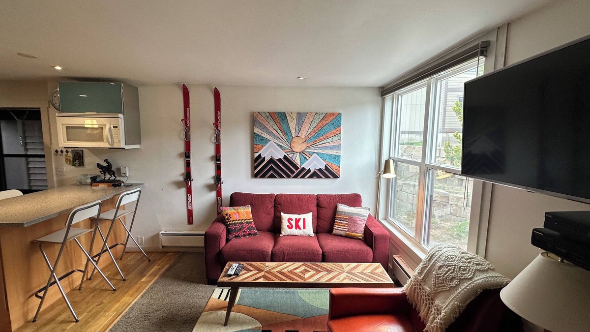 Big Sky Condo | Retro Ski Condo at the Base of Lone Mountain! Located on Shuttle Route!