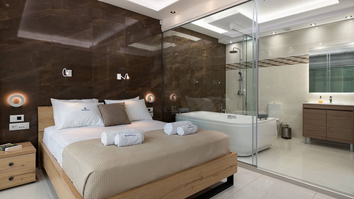 Ixia Apartment | Rhodes Skyline Suite - 3 Bedroom with inDoor Jacuzzi and Sea View