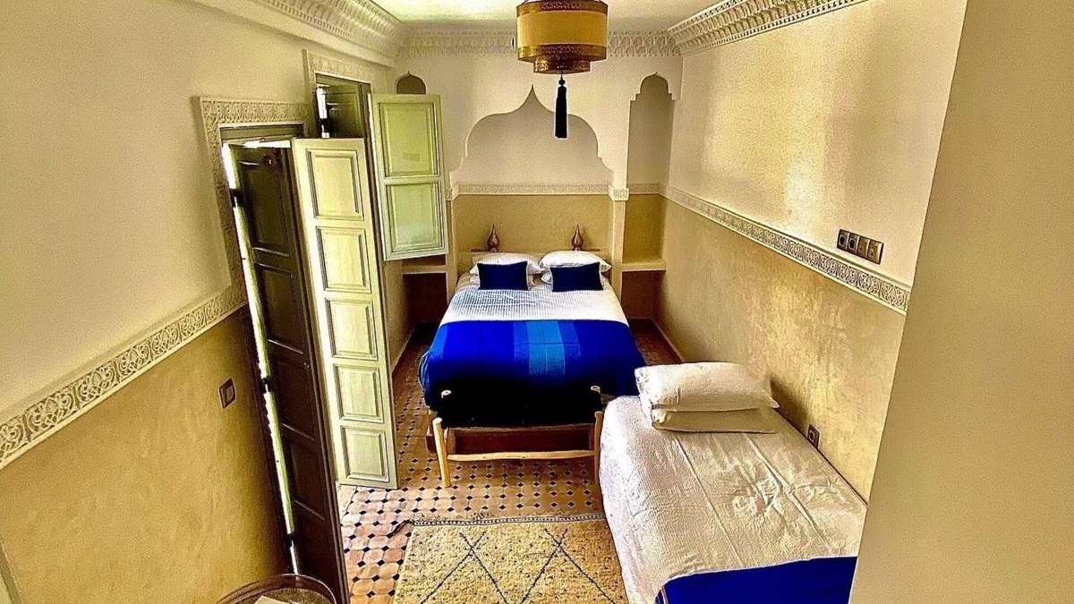 Assouel Bed & Breakfast | Riad Magnolia Blue triple room
