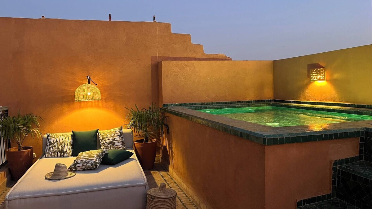 Kasbah House | Riad Noor – With patio, terrace and pool – Kasbah, Medina of Marrakech
