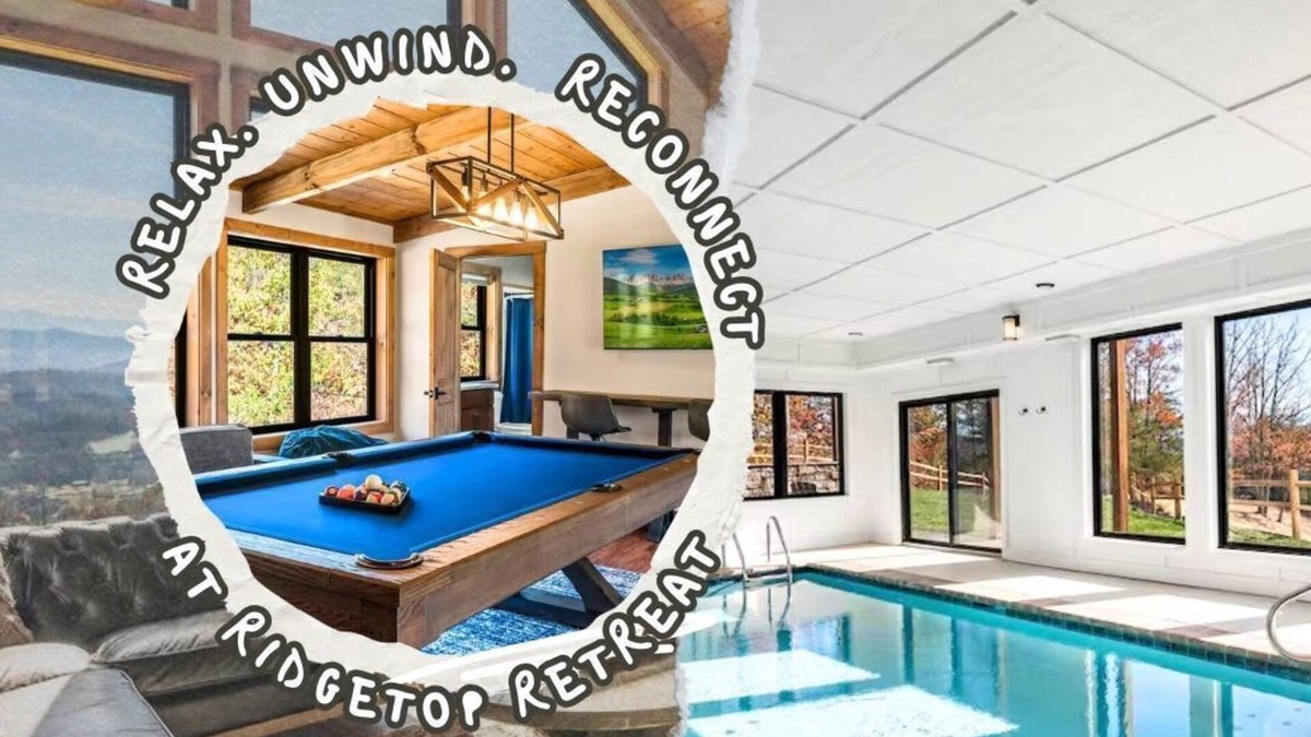 Sevierville Cabin | Ridgetop Fall Retreat | Theater, Pool + Hot tub