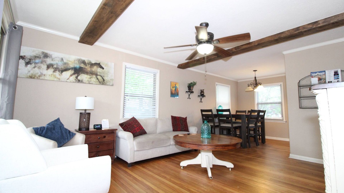 Tulsa House | Right across street from Expo Center, Fenced Yard
