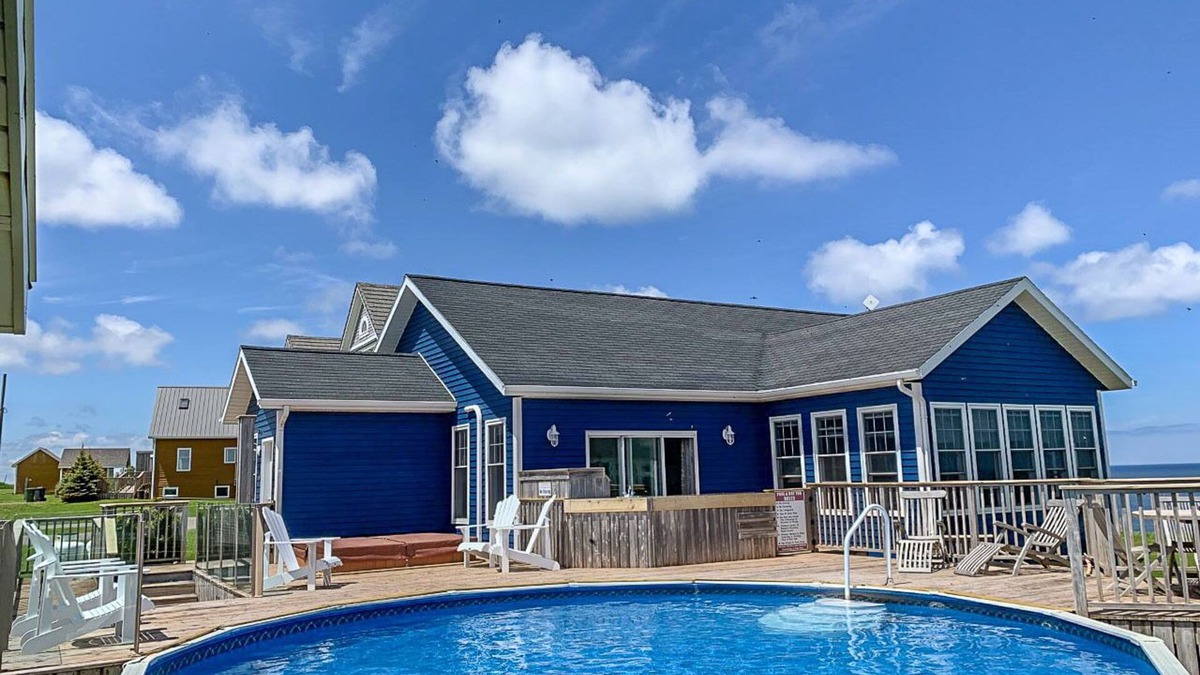 Sea View House | Rig’s Ladder – Luxury oceanfront, Pool, Hot-tub, Beautiful Beach, AC