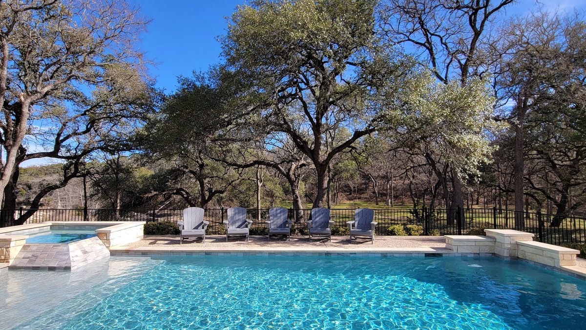 Blanco Villa | River front villa w/ pool, BBQ, hiking, fireplace