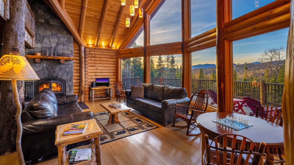 Lake Placid House | River Road Loj - Lake Placid log cabin rental