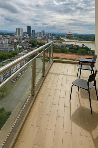 Kuching Apartment | River view RDA 13A07A with balcony