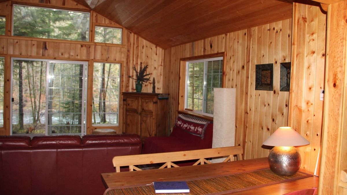 Mount Hood Village Cabin | Riverfront Cabin with Panoramic Views, Hot Tub & Seclusion