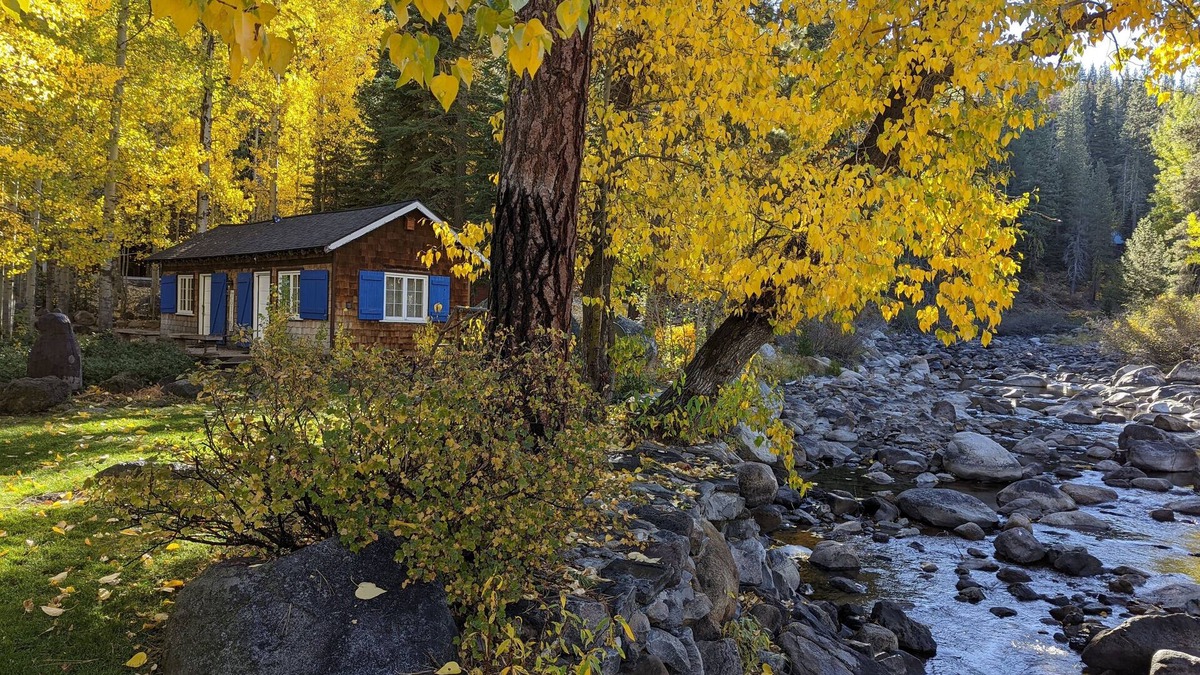 Olympic Valley Cottage | Riverfront Cottage 5 Minutes from Palisades Tahoe 10 minutes to Lake Tahoe