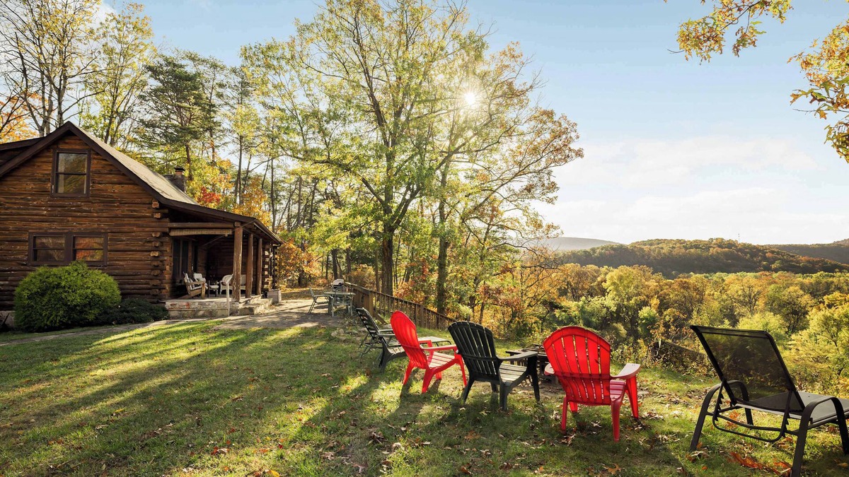 Paw Paw Cabin | Riverfront Log Cabin w Fireplace, Grill & Fire Pit