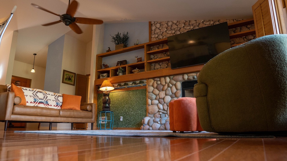 Kernville Cabin | Riverfront property with private beach access with Universal EV Charging Station