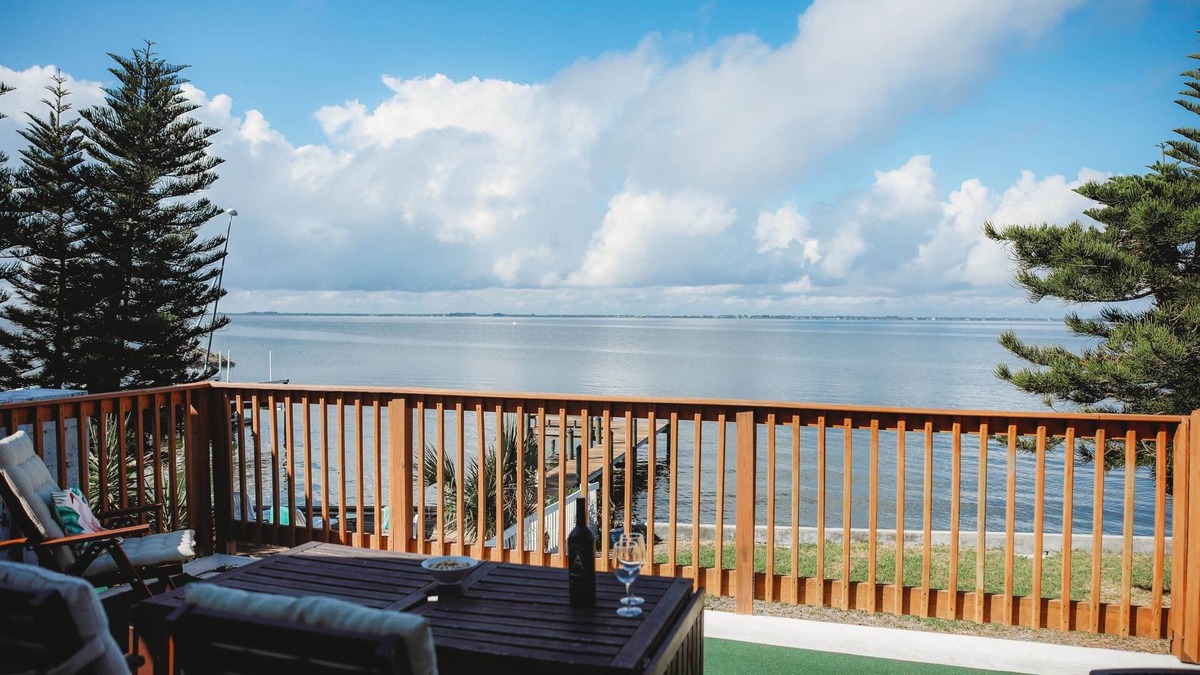 Crescent Beach Apartment | Riverfront*Shared Pool*3-Minute Walk to Beach (201)