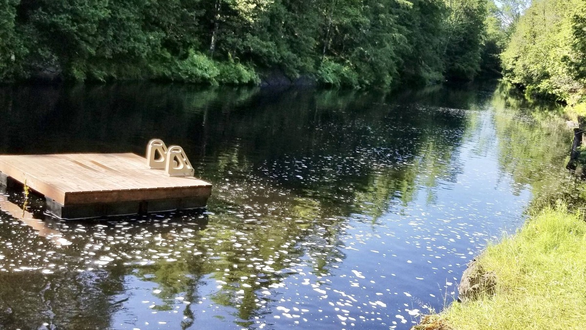 Madoc Cottage | Riverhouse cottage with falls, river swimming and hiking trails