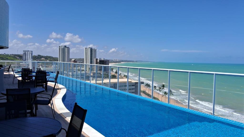 Maceio Apartment | Rn studio Premium AP 116, WI-FI, piscina, TV 43, 30m do mar