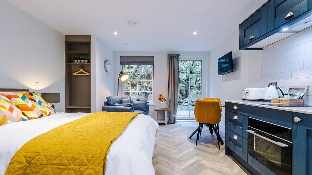 Stoney Middleton Apartment | Rock Mill | Deluxe Studio with Private Terrace