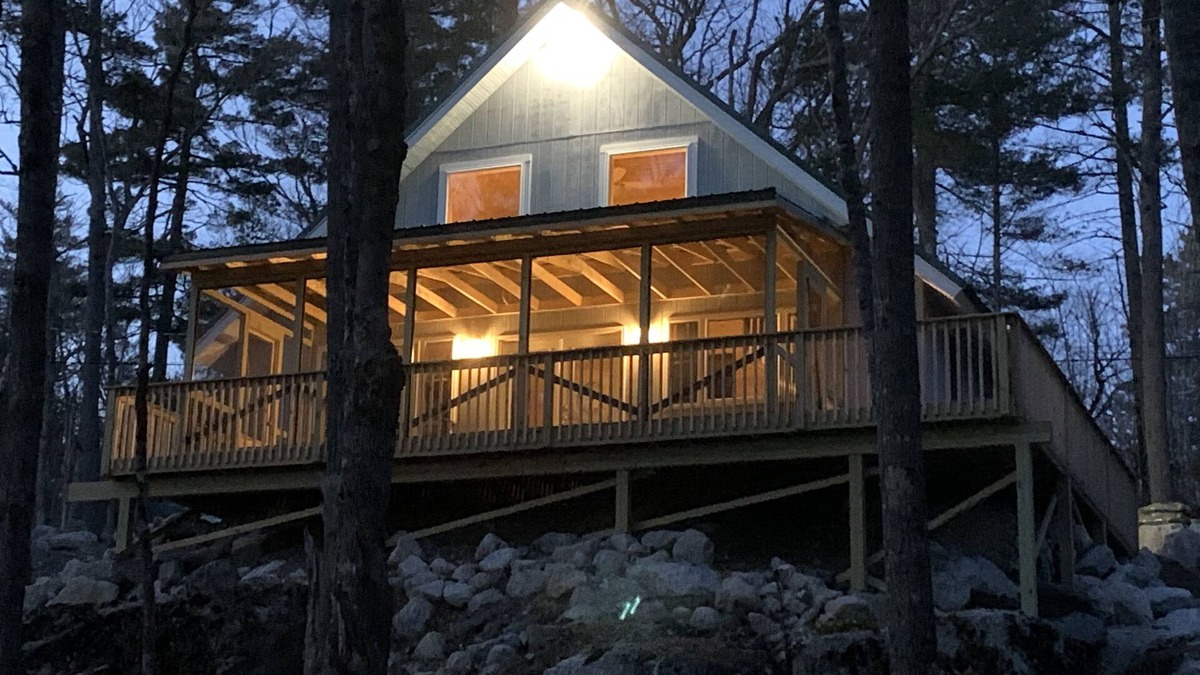 Orland Ski Chalet | Rocky Haven: Tranquil Lakeside Cottage Near Acadia