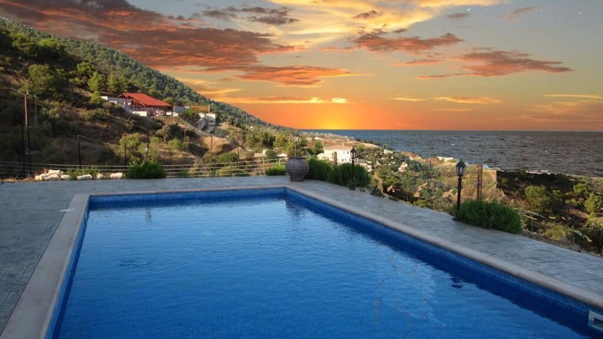 Pomos Villa | Romantic 3-bed villa w/fireplace & pool overlooking the Mediterranean