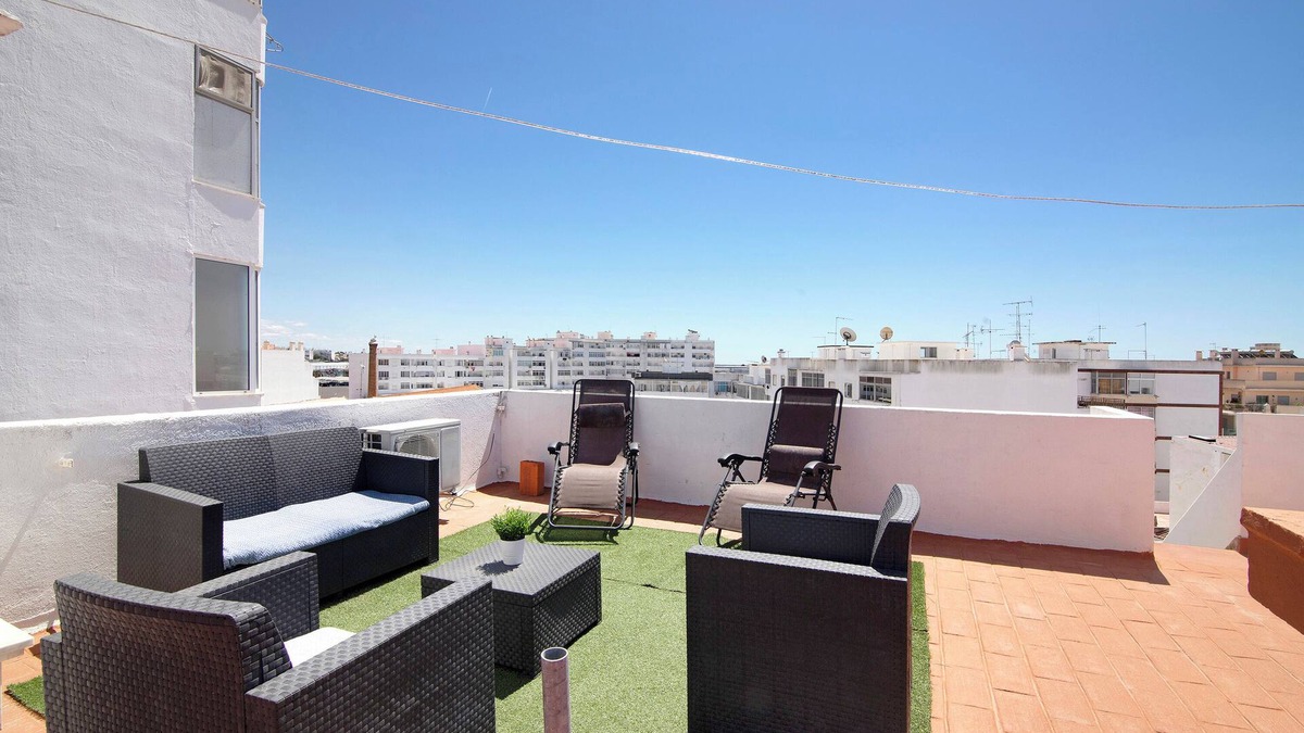 Olhao Apartment | Rooftop Apartment Blue Ocean with Private Open Terrace, Balcony & Wi-Fi