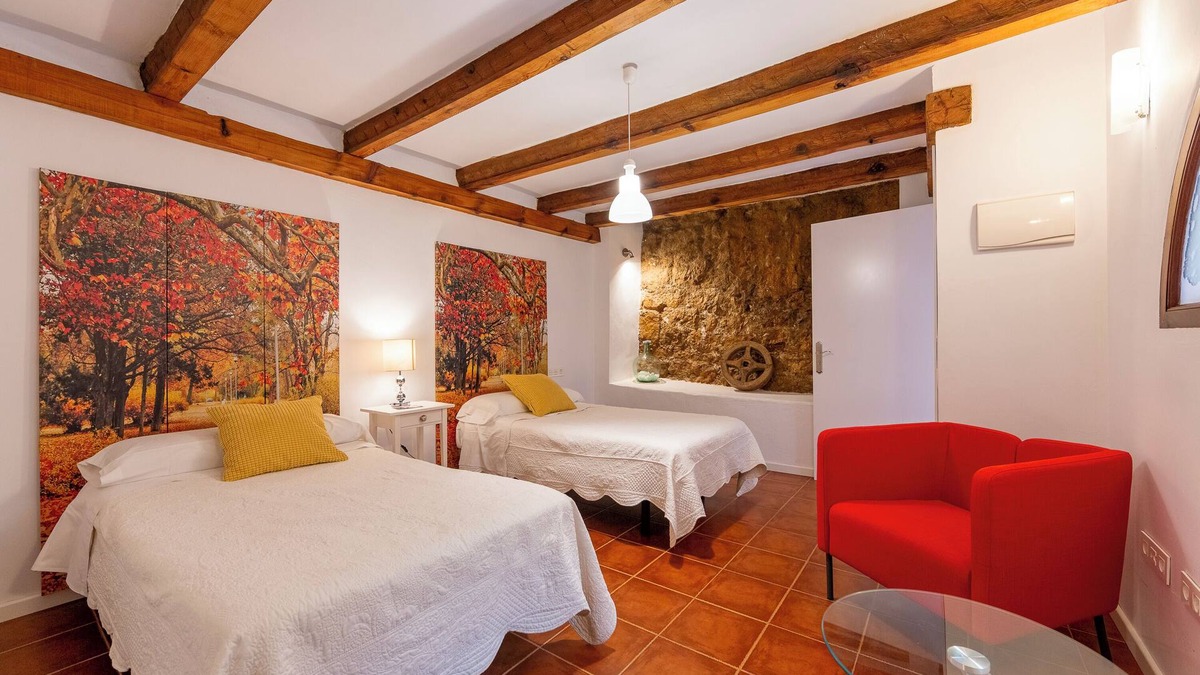 Puebla de Don Fadrique Apartment | Room 'Hab Doble 5 Molino' with Shared Pool, Shared Terrace and Wi-Fi
