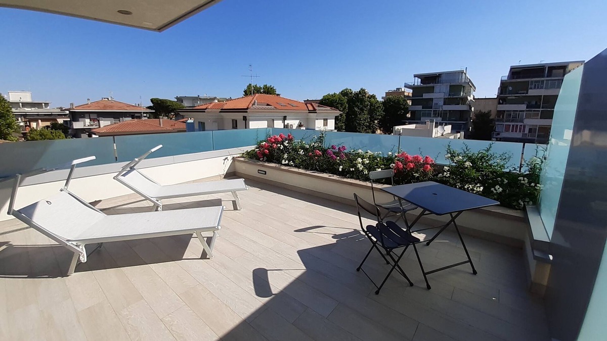 Viserba Apartment | Room with large terrace in Rimini a few steps from the sea: completely new!
