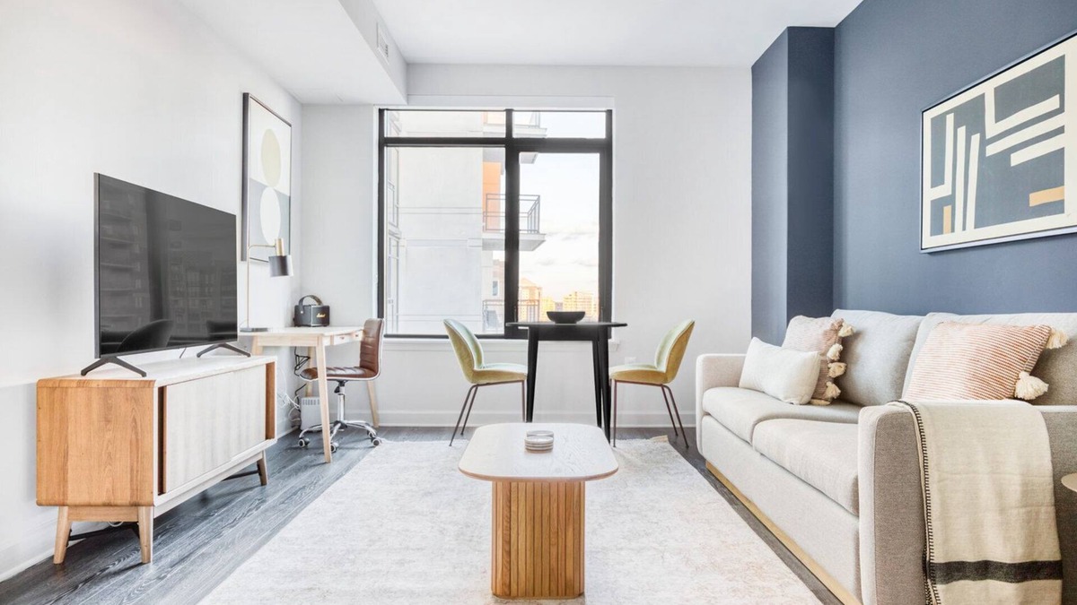 Ballston Apartment | Roomy Virginia Square 1BR w/W/D & Gym, near GMU & Metro, by Blueground