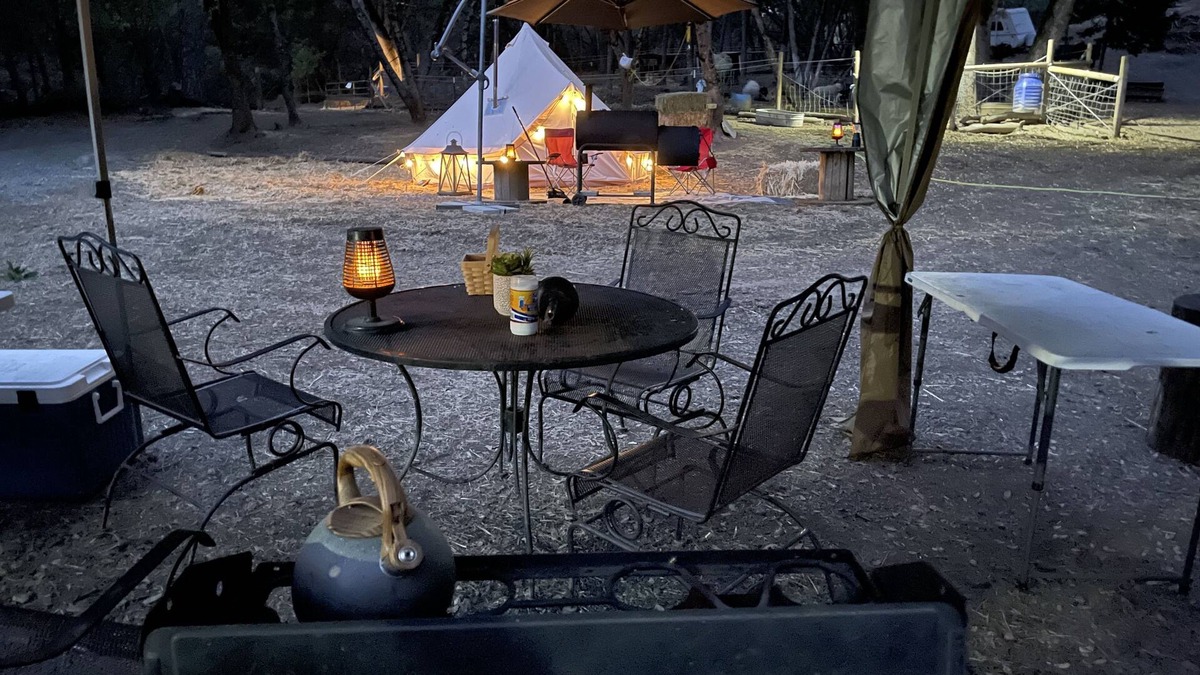 Placerville RV Rental | Rustic Bell Tent Glamping in Wine and Gold Country