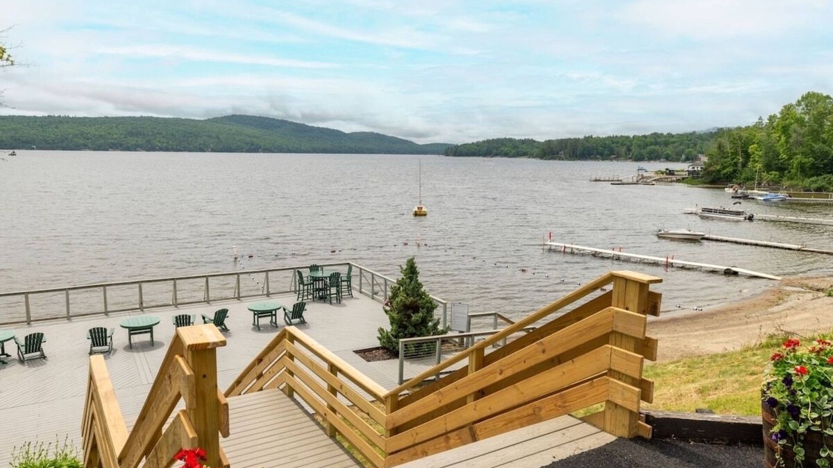 Schroon Lake Hotel | Rustic Lodge Retreat Located at Schroon Lake | Outdoor fire pits & indoor pool