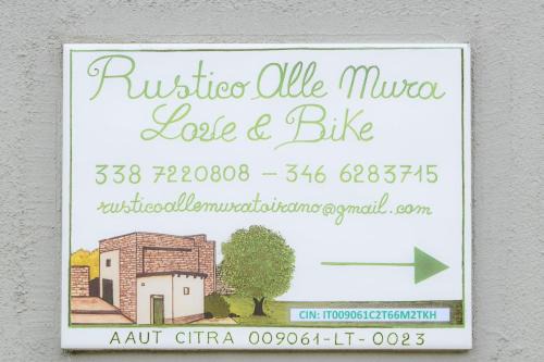 Toirano Apartment | RUSTICO ALLE MURA Love & Bike