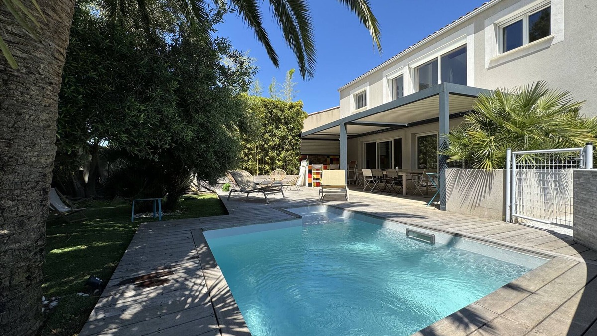 Sete Villa | Sète, Jolie villa avec piscine à 5 mn des plages