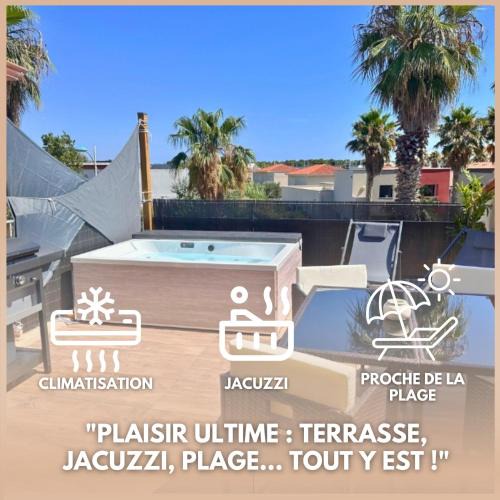 Canet-en-Roussillon Apartment | Sérénité - Superbe Terrasse et Jacuzzi !