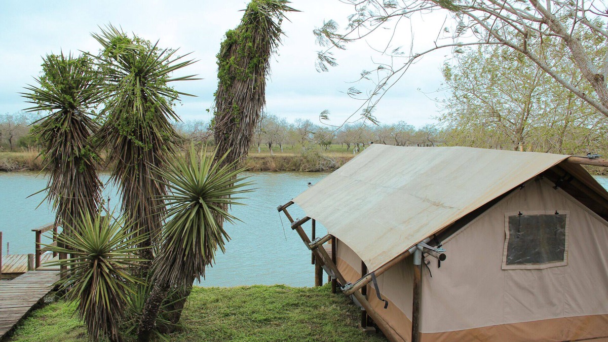 Texas Gulf Coast Cabin | Safari Tent Glamping Minutes from SpaceX Launches