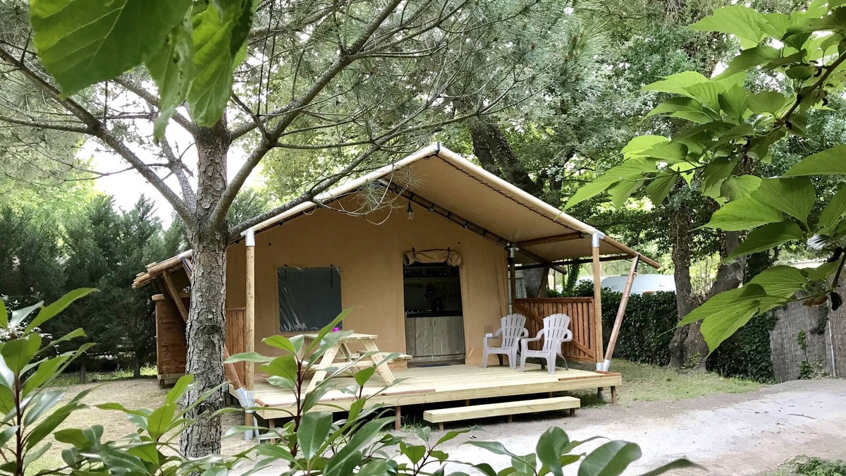 Argeles-sur-Mer Cottage | Safari tents - Glamping tent Ageles Plage by the Sea - Beach - Campsite with swimming pool