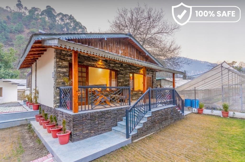 Bhimtal House | SaffronStays Kurmavana, Bhimtal - luxury cottage with pool and lawn - All clear roads