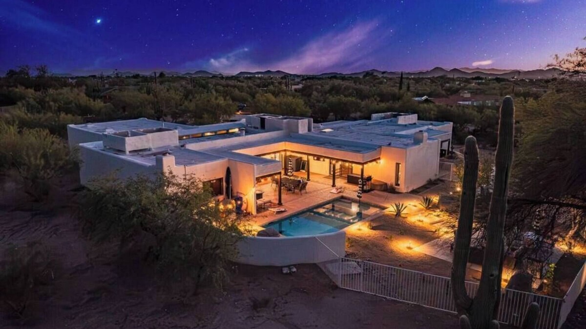 Desert View Village House | Saguaro Sunrise Private Heated Pool Unique Home