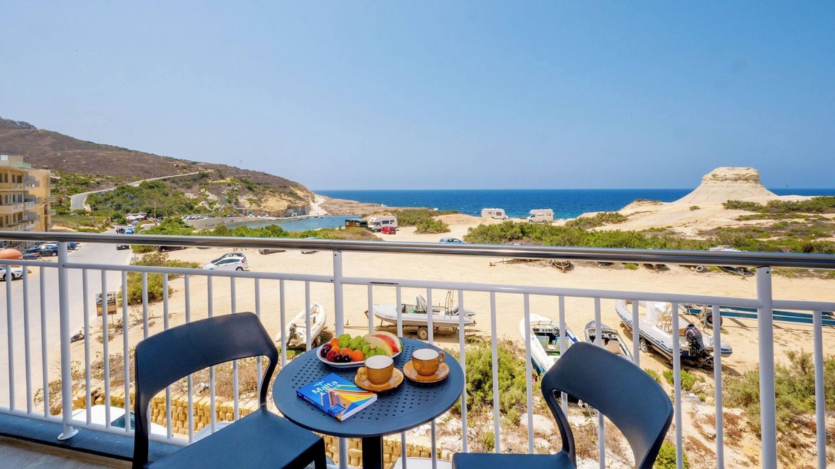 Marsalforn Apartment | Salini Suites Luxury Accommodation With Terrace and Sea View 101