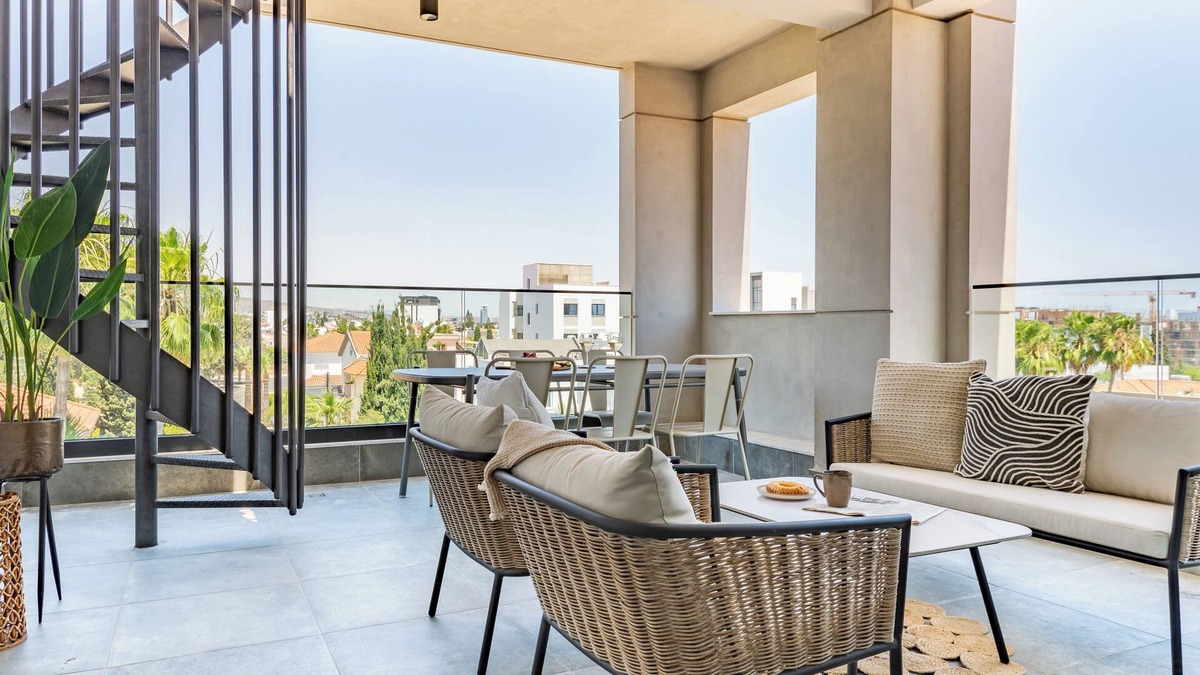 Agios Athanasios Apartment | Sanders Evolution 2 - 2-Bdr Apt with Private Rooftop