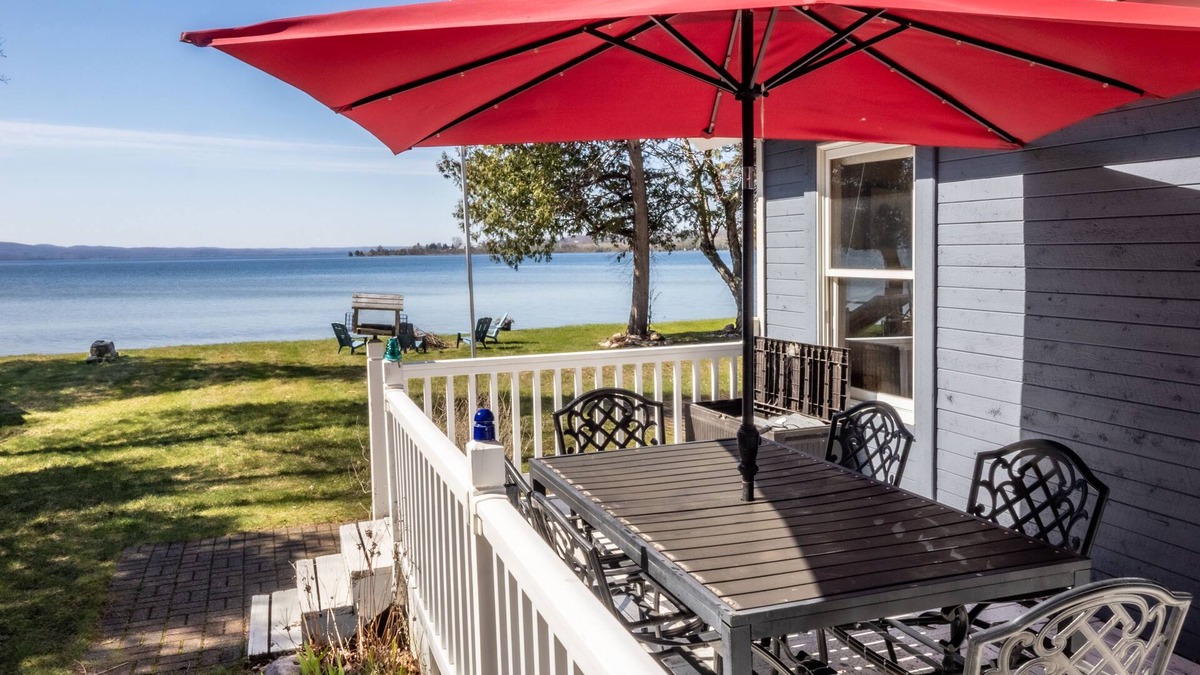 Traverse City Ski Chalet | Sandy Beach and Sunsets on Lake Leelanau