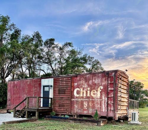 Hutchinson House | Santa Fe Boxcar #2 Renovated Train Car in the Country