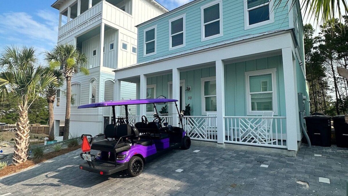 Dune Allen Beach House | Santa Rosa Beach w/Golf Cart, Pool Access, Bikes!