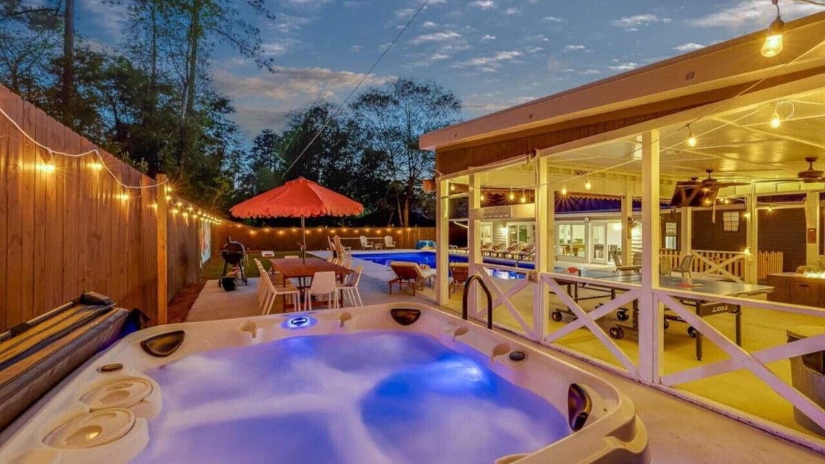 Savannah House | Savannah & Tybee Island Peach House! Pool + Hot Tub Game Room & Cabana