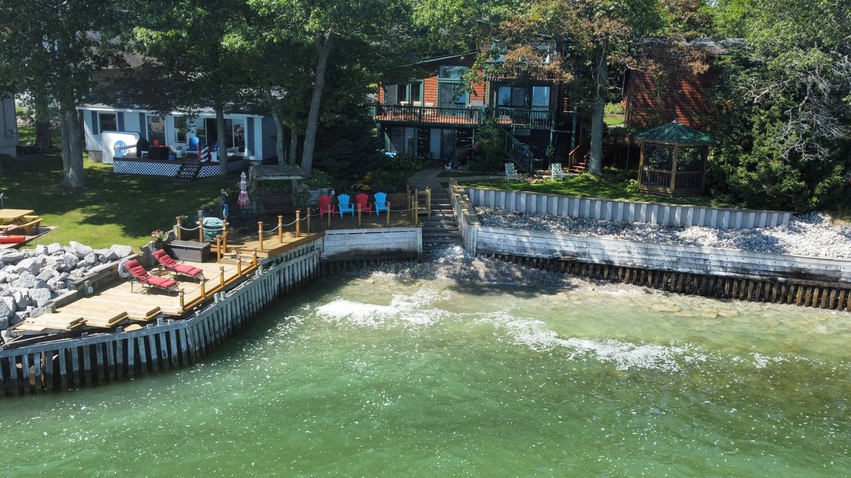 East Tawas Apartment | Schmidt's Cove - Incredible Private Lakefront Studio Apartment on Lake Huron!