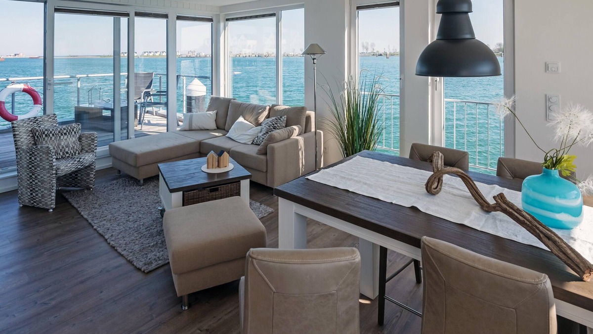 Olpenitz House | Schwimmendes Haus/Hausboot ANTARES ONE by Seeblick Ferien ORO