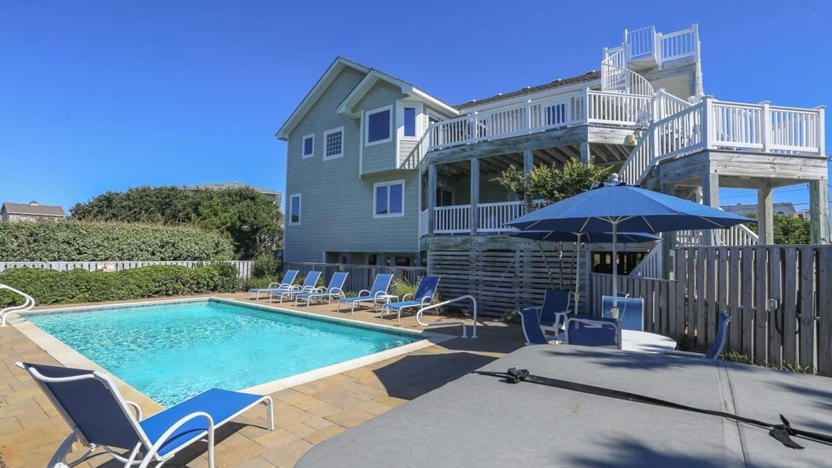 Southern Shores House | Sea & Ease - Enjoy superb ocean views and great beach access from this home w/Private Pool!