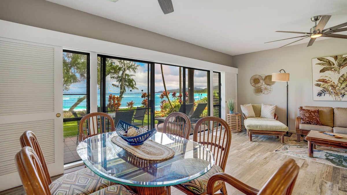 Kapaa Condo | "Sea Gem" a Oceanfront Condo at Lae Nani 515