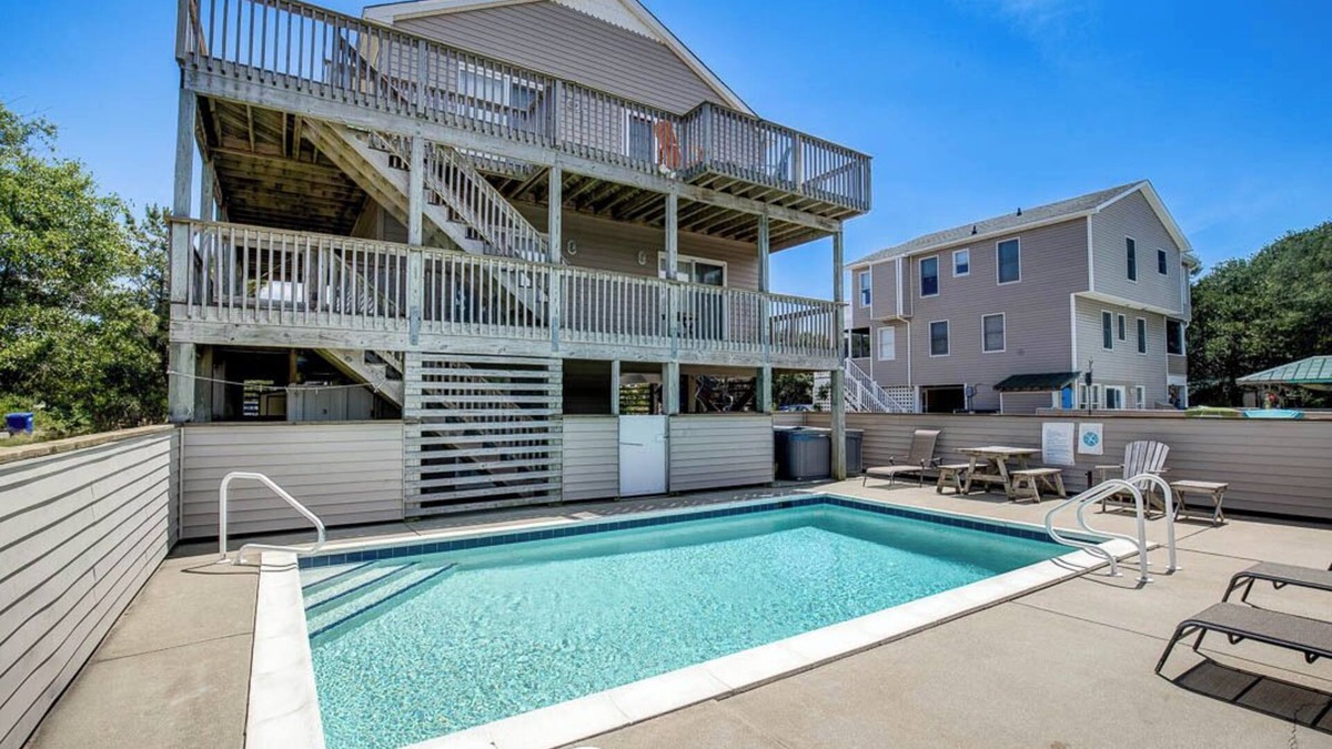 Carolina Dunes House | Sea Glass | 1499 ft from the beach | Private Pool, Hot Tub | Duck